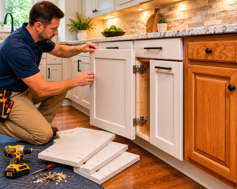 Oak Cabinet Remodeling in Carmel, IN